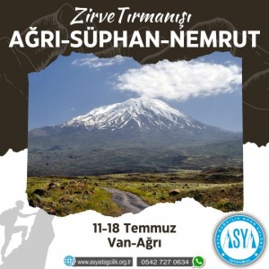 AĞRI-SÜPHAN-NEMRUT ZİRVE TIRMANIŞLARI