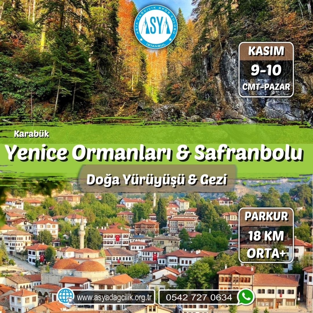 YENİCE ORMANLARI HİKİNG & SAFRANBOLU GEZİSİ